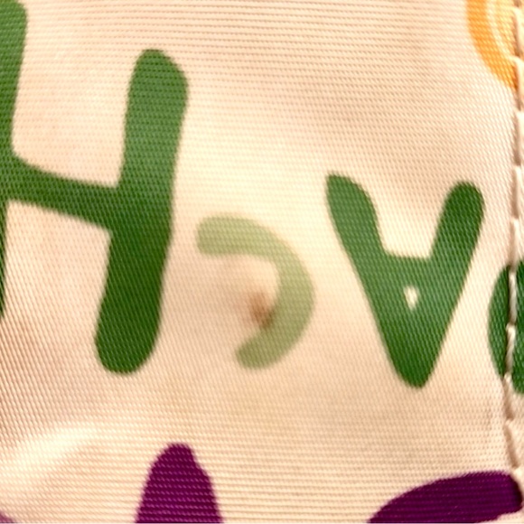 GUC Coach Graffiti Daisy Multi-Color Florals, Pink Nylon Shoulder Bag/Tote - Picture 6 of 16